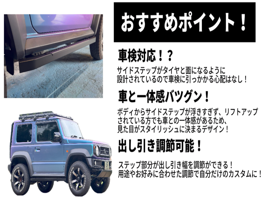 JB64/JB74用 サイドステップ